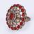 Appealing round shape gold plated adjustable finger ring for women and girls