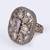 Astonish round and oval shape gold plated adjustable finger ring for women and girls