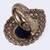 Attractive oval shape gold plated adjustable finger ring for women and girls