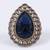 Attractive oval shape gold plated adjustable finger ring for women and girls