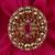 Contemporary round shape gold plated adjustable finger ring for women and girls
