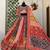 orange muslin cotton navratri special lehenga choli