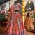orange muslin cotton navratri special lehenga choli