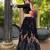 black muslin cotton navratri special lehenga choli
