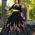 black muslin cotton navratri special lehenga choli