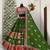 green muslin cotton navratri special lehenga choli