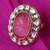 Delightful round shape gold plated adjustable finger ring for women and girls