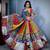 multicolor muslin cotton navratri special lehenga choli