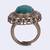 Desirable round shape gold plated adjustable finger ring for women and girls