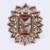 Elegant square and oval shape gold plated adjustable finger ring for women and girls