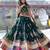 dark_green muslin cotton navratri special lehenga choli