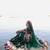dark_green muslin cotton navratri special lehenga choli