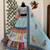 sky_blue muslin cotton navratri special lehenga choli