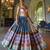 multicolor silk navratri special lehenga choli