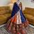multicolor silk navratri special lehenga choli