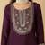 Women’s ethnic kurta set in pure viscose chanderi silk with sequin coding work