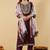 Women’s ethnic kurta set in pure viscose chanderi silk with sequin coding work