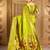 Lime green woven paithani silk saree – designer broad border wedding wear with blouse