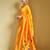 Mustard woven paithani silk saree – designer broad border wedding wear with blouse