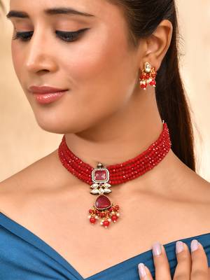 traditional necklace & earrings for women 4