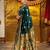 Teal woven paithani silk blend saree with blouse