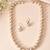 pearl necklace & earring set fo women
