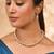 pearl necklace & earring set fo women