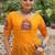 Yellow faux georgette bandhni print with kutchi patche work navratri kurti