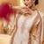 Off white pure bombay cotton semi stitched mirror & thread work suits