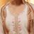 Off white pure bombay cotton semi stitched mirror & thread work suits