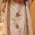 Off white pure bombay cotton semi stitched mirror & thread work suits