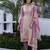 Silk blend kurta with bottom dupatta
