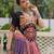 Multi Cotton Print Flared Lehenga With Rayon Kutchi Work Blouse