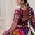 Multi Kutchi Gamthi  Work Blouse With Georgette gamthi embellished  Flared Lehenga