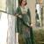Tissue with floral print and embroidery party wear kurti set
