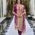 Silk blend kurta with bottom dupatta