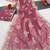 onion pink shimmer silk blend sequin embroidered saree with blouse