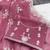 onion pink shimmer silk blend sequin embroidered saree with blouse