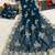 teal shimmer silk blend sequin embroidered saree with blouse
