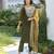 Viscos-rayon with embroidered work party wear kurti set