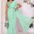 New Collection Georgette Ready to Wear Ruffle Style Saree With Amazing Embroidery Blouse & Belt