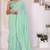 New Collection Georgette Ready to Wear Ruffle Style Saree With Amazing Embroidery Blouse & Belt