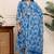 Rajnandini women's cotton blend  floral printed kurta & pant with dupatta