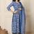 Rajnandini women's cotton blend  floral printed kurta & pant with dupatta