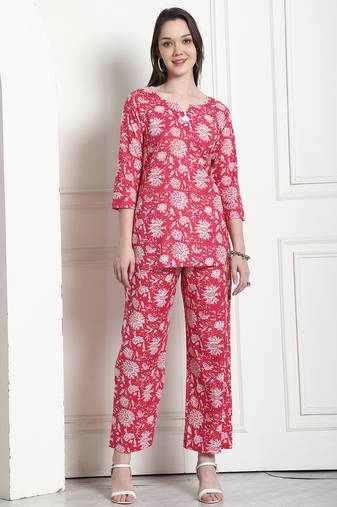 Rajnandini women's pure cotton printed co-ords