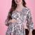 Rajnandini women's pure cotton jaipuri printed maternity gown with zipper