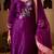 Mayuri purple silk hand embroidered suit set