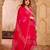 Pink silk suit with gota work