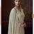 Ivory chinon silk free size upto 44 full stitched suits