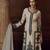 Cream chinon silk free size upto 44 full stitched suits